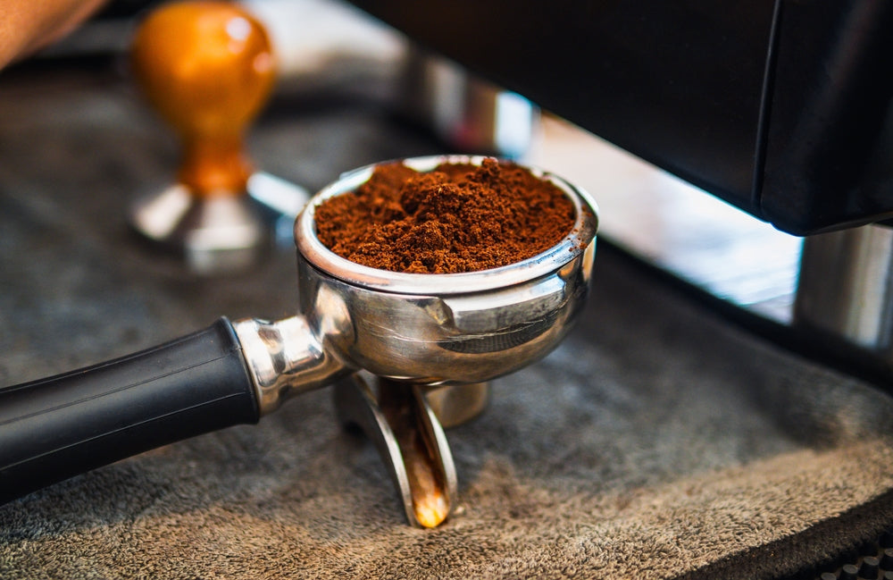 ground coffee is ready to be used to make espresso