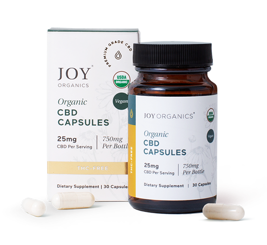Organic THC-Free CBD Capsules (Vegan)
