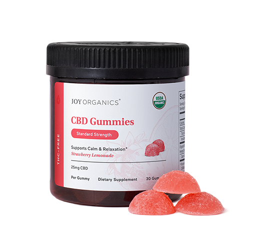 Organic THC-Free CBD Gummies (Strawberry Lemonade)