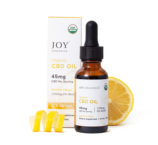 Organic THC-Free CBD Tincture (Summer Lemon)