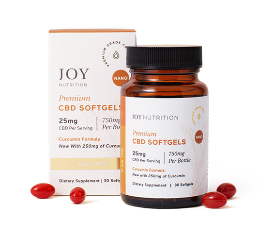 25mg CBD Softgels with Curcumin