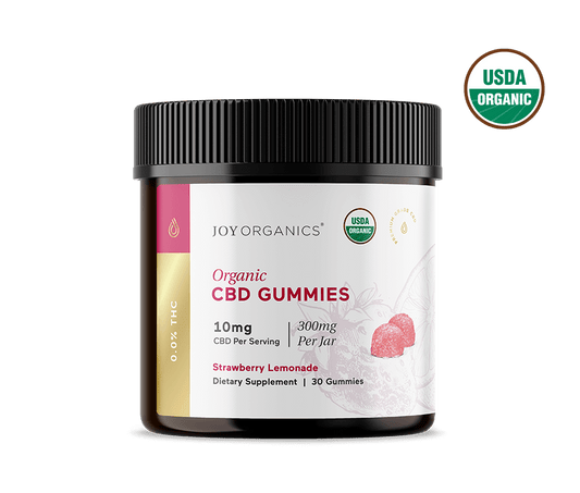 10mg Strawberry Lemonade Organic CBD Gummies (THC-Free)