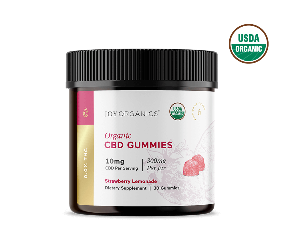 10mg Strawberry Lemonade Organic CBD Gummies (THC-Free)