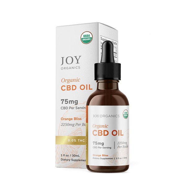 Organic THC-Free CBD Tincture (2250mg  Orange Bliss)