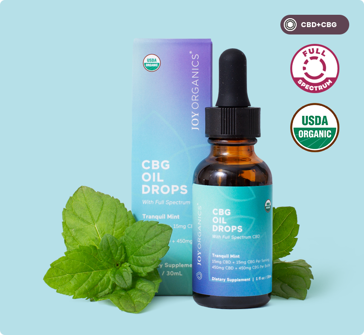 Organic 30mg CBG Tincture (Mint) | Joy Organics Organic 30mg CBG Tincture (Mint) | Joy Organics