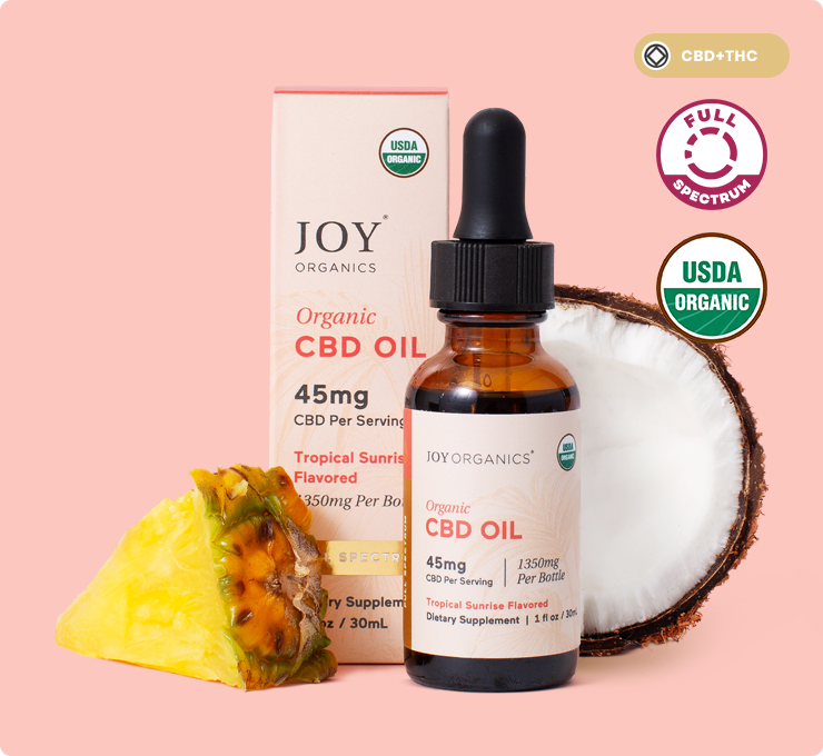 Organic Full Spectrum CBD Tincture (Tropical) – Joy Organics